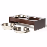 PetFusion Elevated Dog Bowl Stand in Premium Bamboo (responsibly sourced) - PetFusion