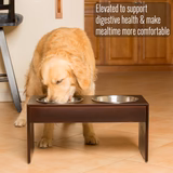 PetFusion Elevated Dog Bowl Stand in Premium Bamboo (responsibly sourced) - PetFusion