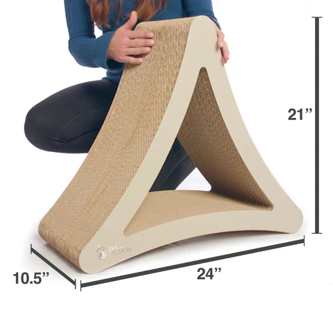 PetFusion 3-Sided Vertical Cat Scratching Post - PetFusion