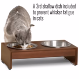 PetFusion Elevated Dog Bowl Stand in Premium Bamboo (responsibly sourced) - PetFusion