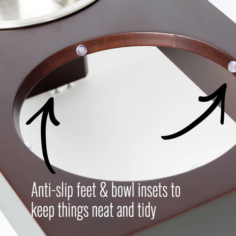 PetFusion Elevated Dog Bowl Stand in Premium Bamboo (responsibly sourced) - PetFusion