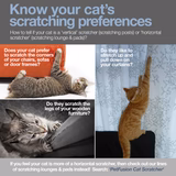 PetFusion 3-Sided Vertical Cat Scratching Post - PetFusion
