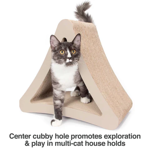 PetFusion 3-Sided Vertical Cat Scratching Post - PetFusion