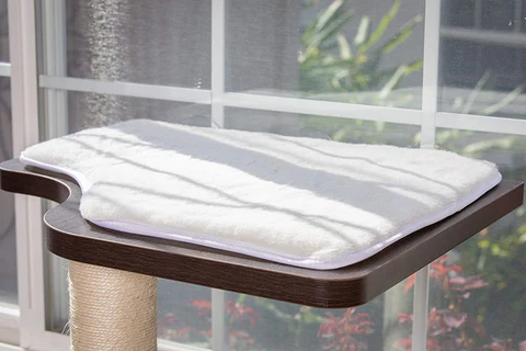 PetFusion Ultimate Cat Window Climbing Perch 45” Tall (Tree Sisal Scratching Posts, Modern Design Simply Suctions to Window. (Easy to Assemble) 1 Year Warranty for Manufacturer Defects - PetFusion