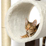 PetFusion Modern Cat Activity Tree & Scratching Post. [Furniture Grade MDF; Catnip Spray] - PetFusion