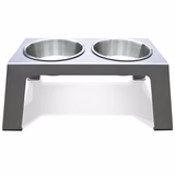 PetFusion Raised Pet Feeder in Premium Anodized Aluminum - PetFusion