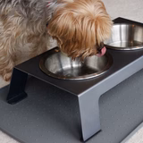 PetFusion Raised Pet Feeder in Premium Anodized Aluminum - PetFusion