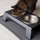 PetFusion Raised Pet Feeder in Premium Anodized Aluminum - PetFusion